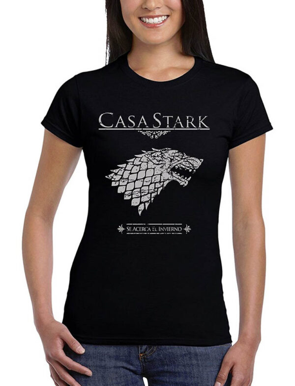 Camisetas Frikis Mujer Juego De Tronos Casa Stark