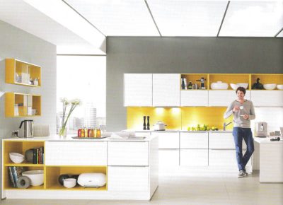 Cocinas de diseño  laca blanco mate