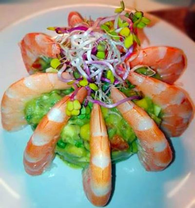 Ensalada de langostinos