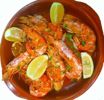 Gambas Asadas y al Pil Pil