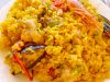 Paella mixta con pollo, cerdo y marisco