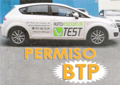 Permiso de conducir BTP, Estepona