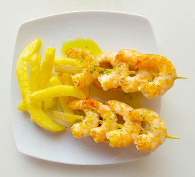 Pinchitos de gambas